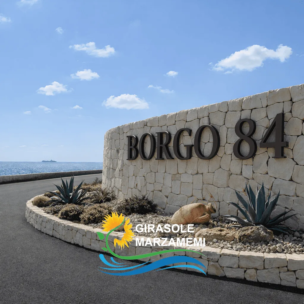 Eingang von Borgo84 - Sicily Luxury Village in Marzamemi