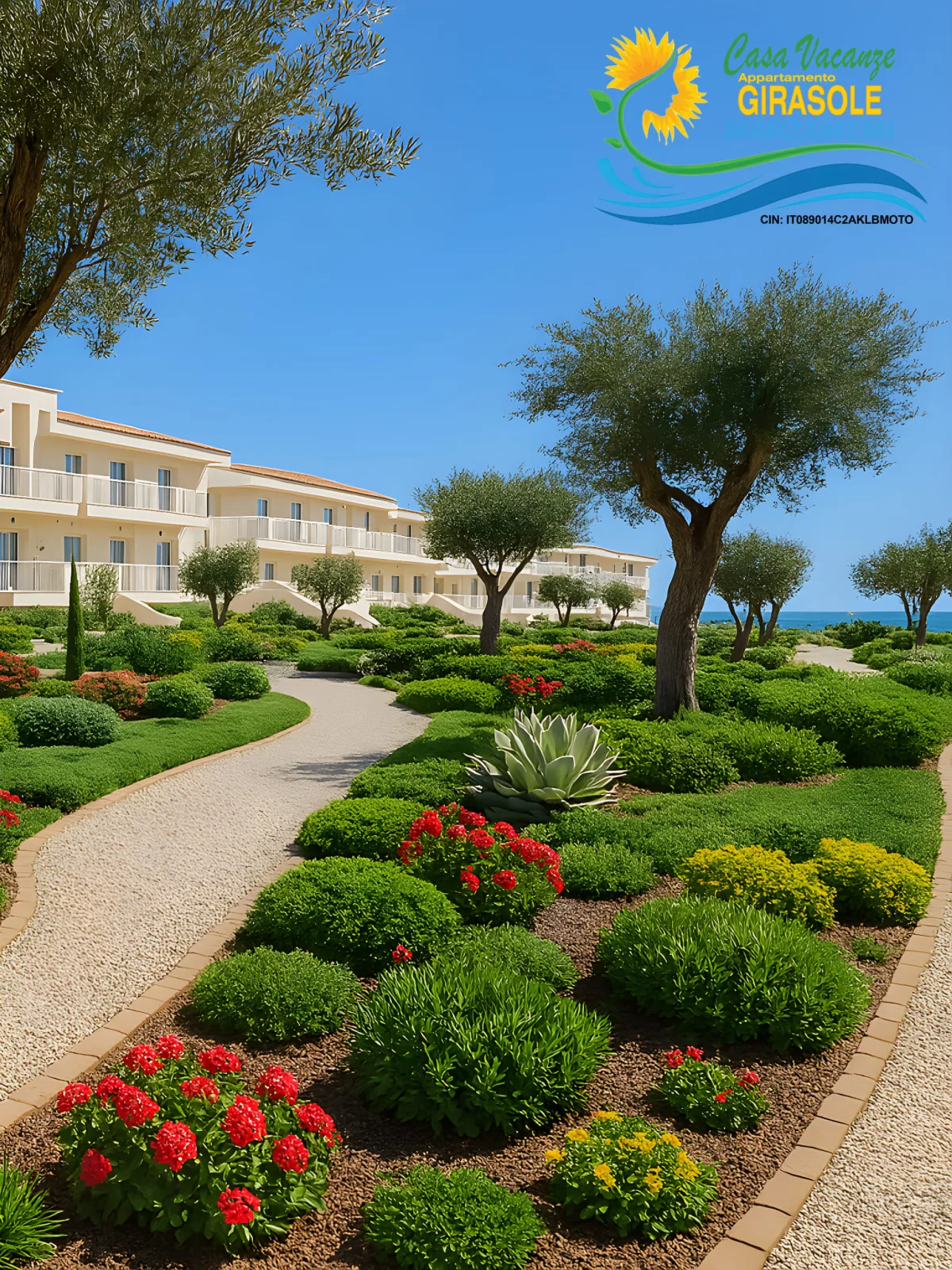 Giardino privato dell'Appartamento Girasole a Marzamemi